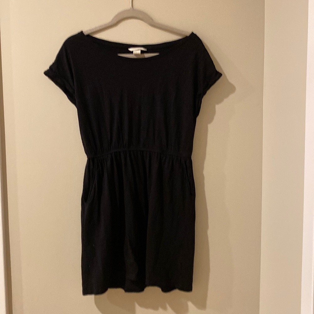 H&M black mini dress size S